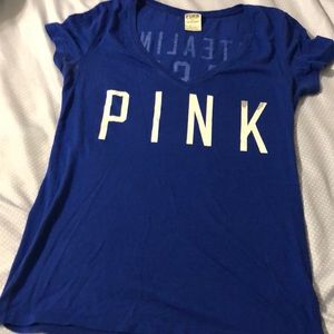 PINK royal blue Royals baseball tee sm.